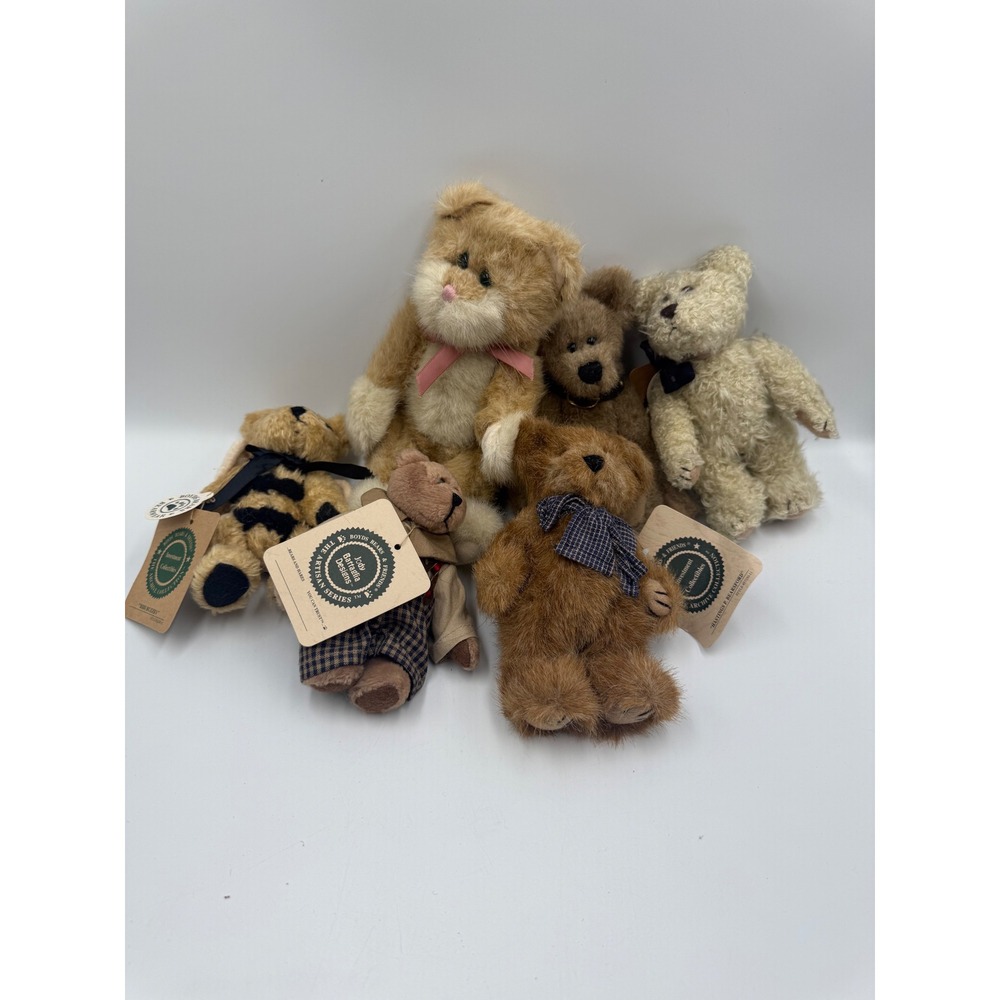 Boyds Bears & Friends Lot of 6 Archive Collection Artisan Series Plush Animals